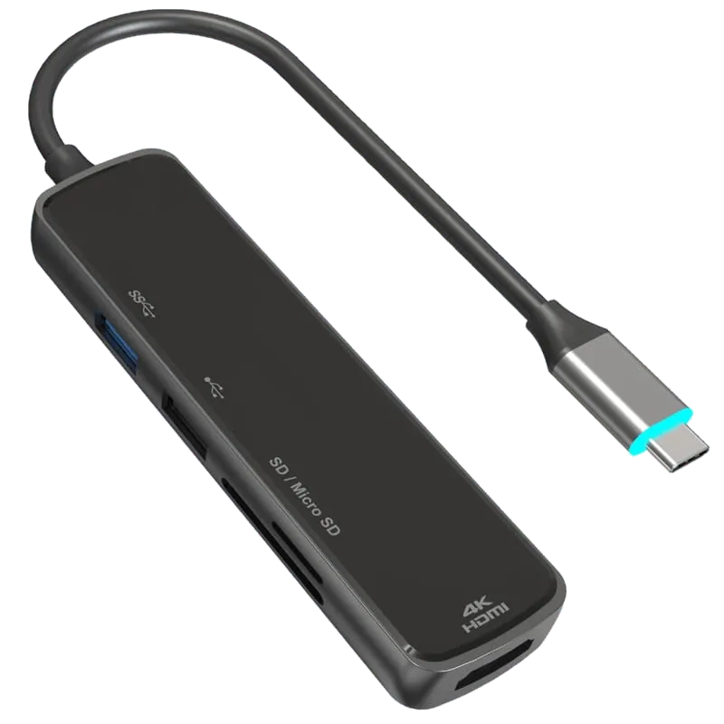USB C 5-in-1 Mirror Face Adapter - WG508A