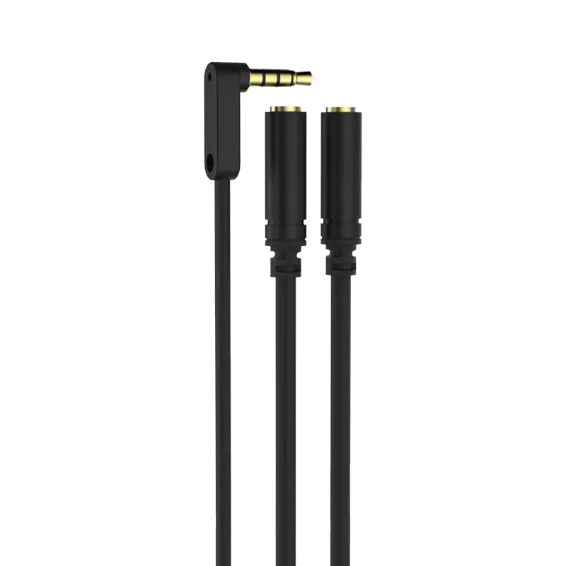 3.5mm to 2 x 3.5mm Audio Cable (90°) - HMM155L