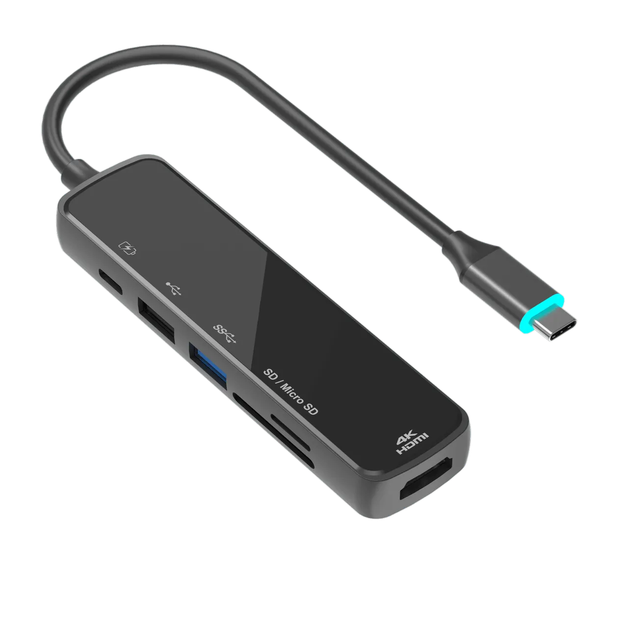 USB C 6-in-1 Mirror Face Adapter - WG608A