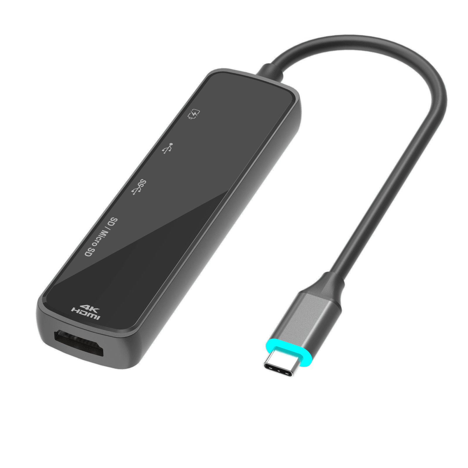 USB-C 六合一镜面扩展坞 - WG608A — 产品图片 2