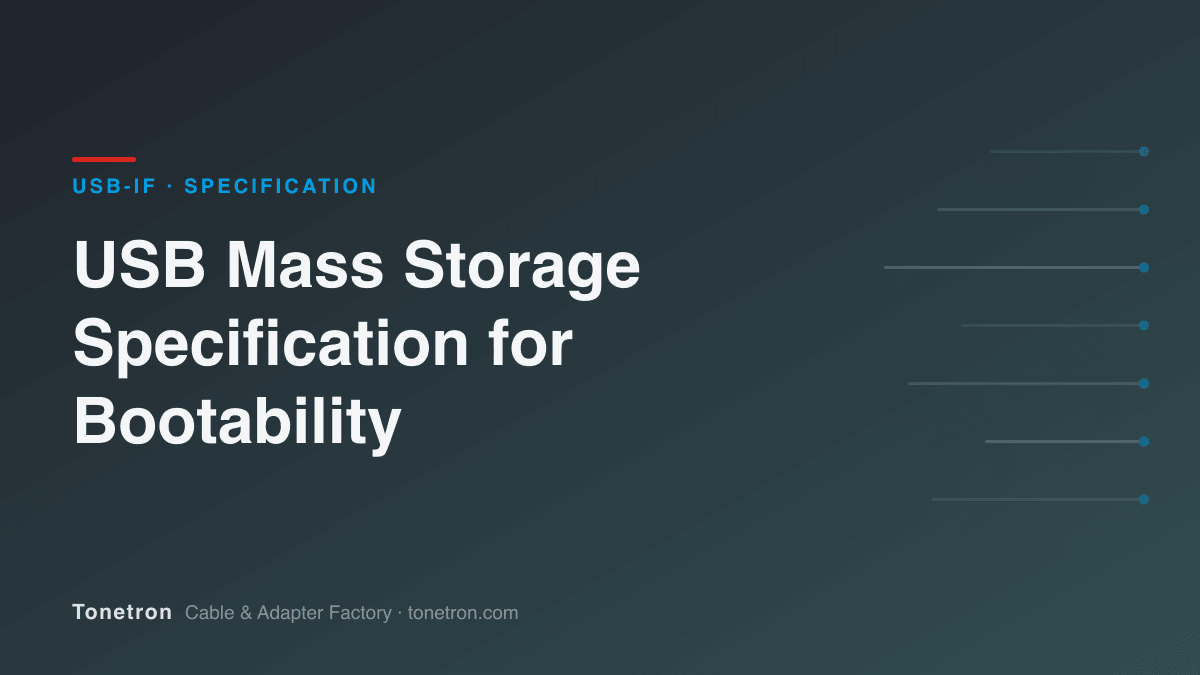 Universal Serial Bus Mass Storage Specification For Bootability - USB-IF