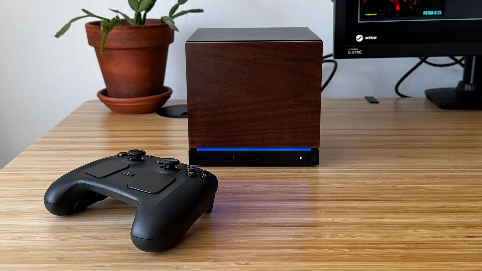 50-feet-long fiber optic HDMI cable and Steam Controller 2 is enthusiasts' answer to the Steam Machine — dismisses Valve's new console for a DIY Bazzite setup with a controller